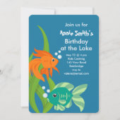フィッシューな湖畔の誕生日パーティー 招待状 (正面)