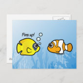 フィッシュ強盗:フィンをアップ! ポストカード (正面/裏面)