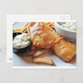 フィッシュ・アンド・チップス ポストカード (正面/裏面)