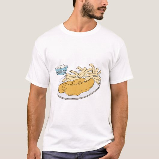 フィッシュ・アンド・チップス Tシャツ (正面)