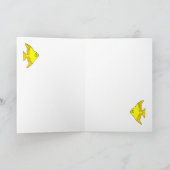 フィッシュ&イエロージンジャムバルーン第1誕生日 カード (内部)