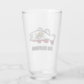 フィッシュ カリフォルニア バス タンブラーグラス (裏面)