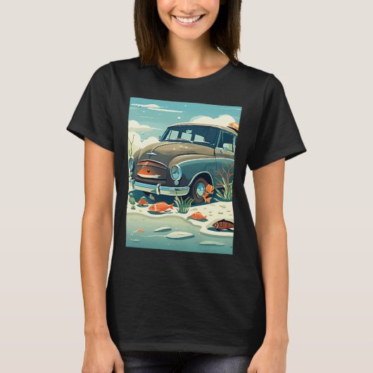 フィッシュ＆カー Tシャツ (正面)