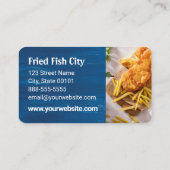 フィッシュ&チップ | シーフードレストラン | 航海のテーマ 名刺 (裏面)