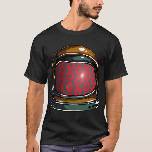 フィッシュ・ドーナツ宇宙飛行士 Tシャツ (正面)