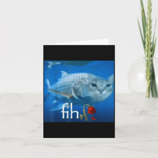 フィッシュ・ミーム・パロディ 猫 魚 - AI ねこ フィッシュ キャット パロディ 趣味 カード