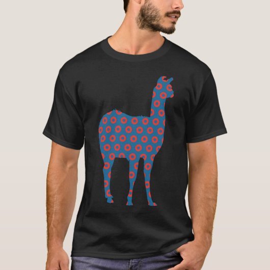 フィッシュ ラマ ドーナツ Tシャツ (正面)