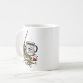 フィッシングお父さんモード コーヒーマグカップ (正面左)