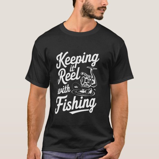フィッシングでリールを守る Tシャツ (正面)