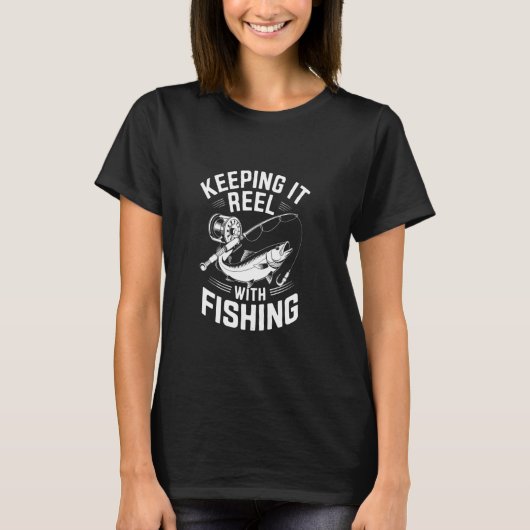 フィッシングでリールを守る Tシャツ (正面)