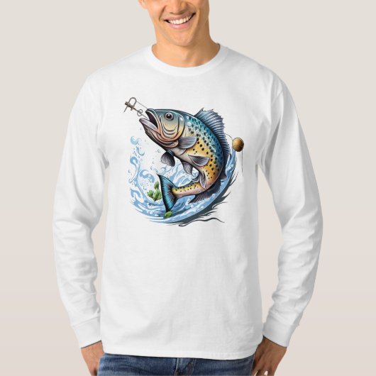 フィッシングにハマってる  Tシャツ (正面)