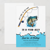 フィッシングの招待状 招待状 (正面/裏面)