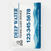 フィッシングガイドサービス 横断幕 (縦)