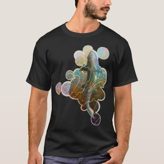 フィッシングギフト 男女 釣り竿 エサ 釣り人 フック アン Tシャツ (正面)
