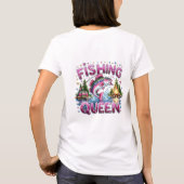 フィッシングクイーン 女性用Tシャツ Tシャツ (裏面)