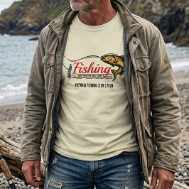 フィッシングクラブ 本物の男 バス釣り人 Tシャツ