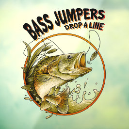 フィッシングショップ バス ジャンパー ビジネス ウィンドウサイン