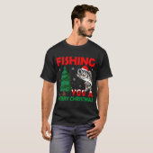 フィッシングタックル 魚のシルエット V1 Tシャツ (正面フル)