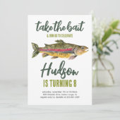 フィッシングバースデー招待状 - 餌に食いつけ！ 招待状 (スタンド正面)