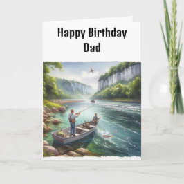 フィッシングパパの誕生日カード カード