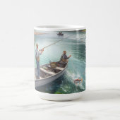 フィッシングベストダッドコーヒーマグ コーヒーマグカップ (中央)