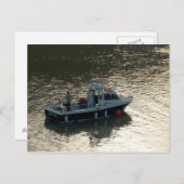 フィッシングボート、カーディフベイ ポストカード (正面/裏面)