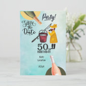 フィッシングラバーズ ５０歳の誕生日 招待状 (スタンド正面)