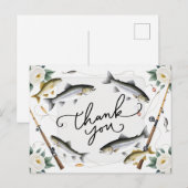 フィッシングラバー 感謝を込めて　魚と花を ポストカード (正面/裏面)