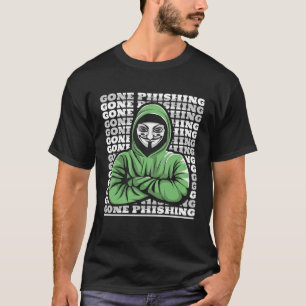 フィッシング詐欺の倫理的ハットブラックハット Tシャツ