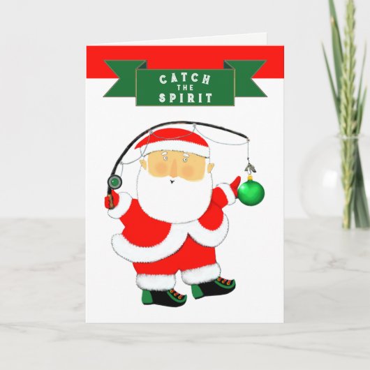 フィッシング クリスマスカード (正面)