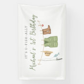 フィッシング バースデーパーティ 横断幕 (縦)