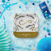 フィッシング   釣り好きのためのウェディング  ペーパー ペーパープレート (パーティー)