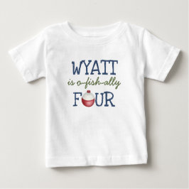 フィッシング 4歳 誕生日 オフィシャルに4歳 Tシャツ