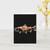 フィッシング B 魚 山 スター 漁師 アート メンズ ウィメンズ キッズ カード (黄色い花)