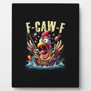 フィッシング F-Caw-F おもしろニワトリの悲鳴 ジョークグッズ フォトプラーク