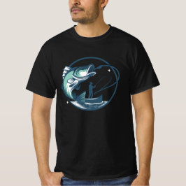 フィッシング - “The Reel Deal” カスタマイズ可能な釣り人 Tシャツ