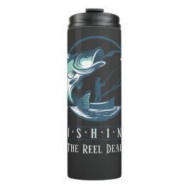 フィッシング - 「The Reel Deal」面白い釣り好きグラフィック タンブラー