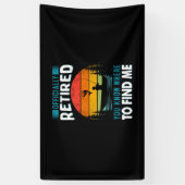 フィッシ退職したャー・プレゼント 横断幕 (縦)