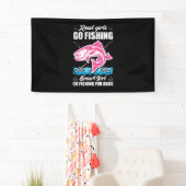 フィッシ頭が切れるャーガールズゴー魚釣り 横断幕 (インサイチュ)