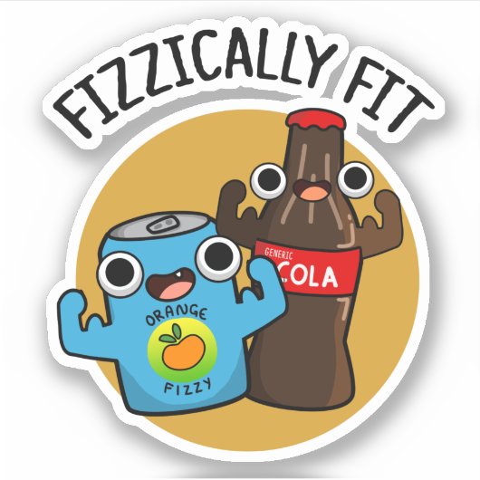 フィッツィーおもしろいフィットFizzy Cola Pun シール (正面)