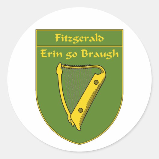 フィッツジェラルド1798旗シールド ラウンドシール (正面)