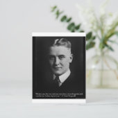 フィッツジェラルド「二人の魂」と引用文T&G ポストカード (スタンド正面)