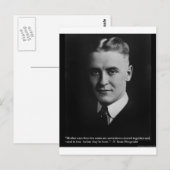 フィッツジェラルド「二人の魂」と引用文T&G ポストカード (正面/裏面)