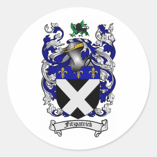 フィッツパトリック家紋- FITZPATRICK CREST ラウンドシール (正面)