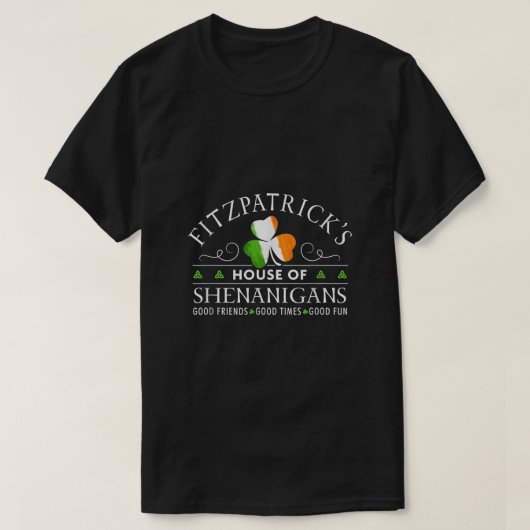 フィッツパトリック・シャツハウスオブシェナニガンSt patricks Tシャツ (デザイン正面)