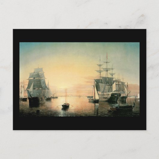 フィッツヒューレーンボストンハーバー ポストカード (正面)