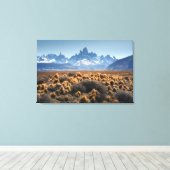 フィッツロイ、パタゴニア、アルゼンチン キャンバスプリント (インサイチュ (ウッドフロア))