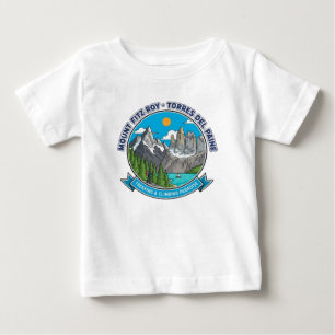 フィッツ・ロイ山とトーレス・デル・パイネ ベビーTシャツ