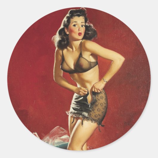 フィッティングピンアップ ラウンドシール (正面)