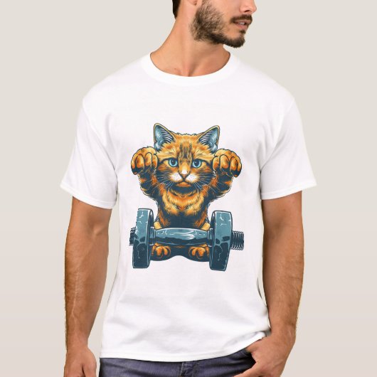 フィットしてネコっぽい Tシャツ (正面)